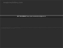 Tablet Screenshot of newjerseylottery.com